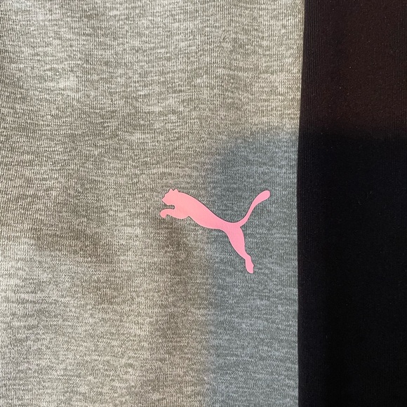Puma Kids' Pink Top with Black and Gray Leggings Set - Picture 8 of 8